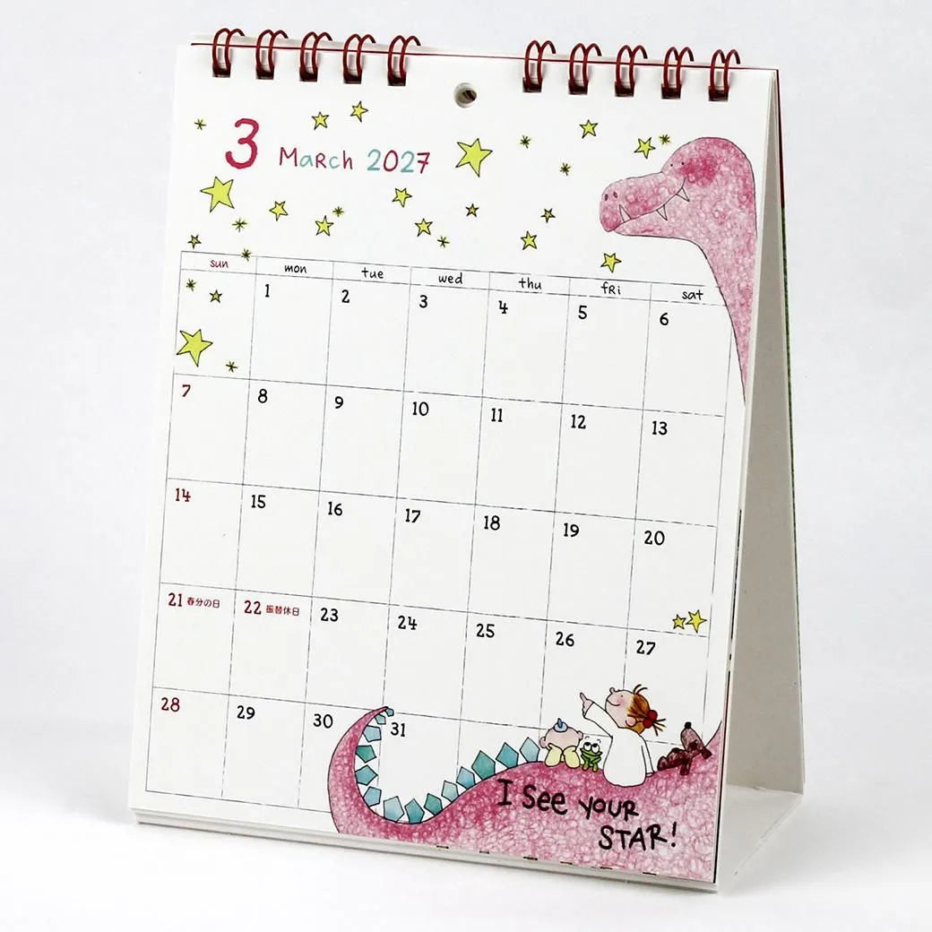 2027 Desk Calendar - Coco-chan/Ryo Sakamoto