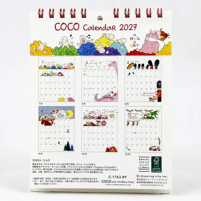 2027 Desk Calendar - Coco-chan/Ryo Sakamoto