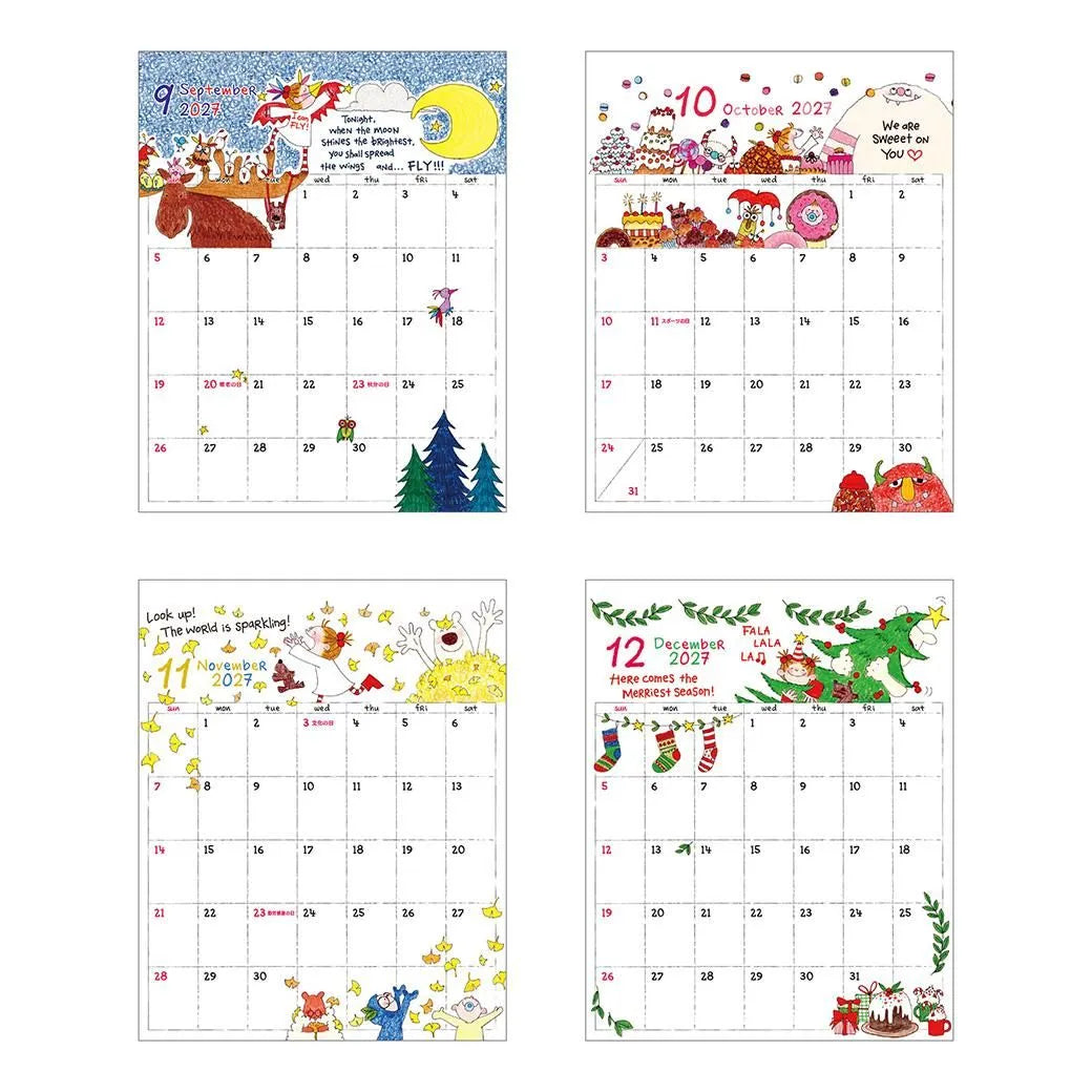 2027 Desk Calendar - Coco-chan/Ryo Sakamoto