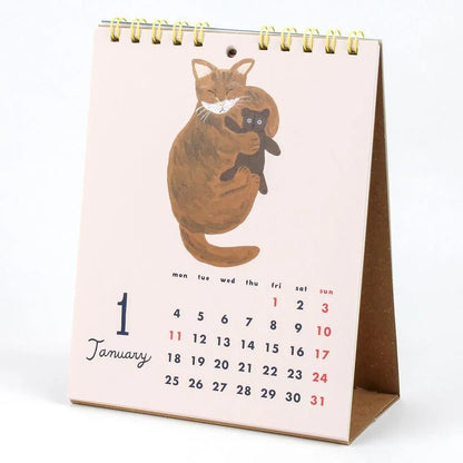 2027 Desk Calendar - Cat and / Kahoko Sodeyama