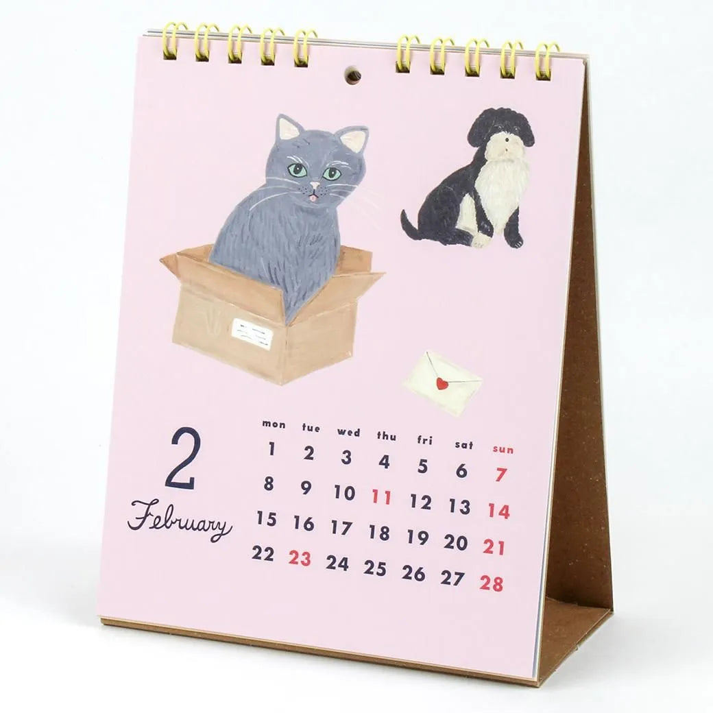 2027 Desk Calendar - Cat and / Kahoko Sodeyama