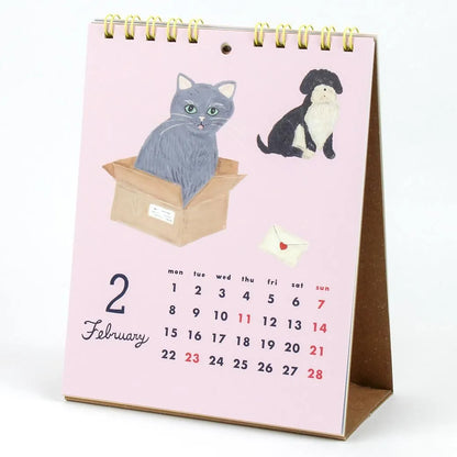 2027 Desk Calendar - Cat and / Kahoko Sodeyama