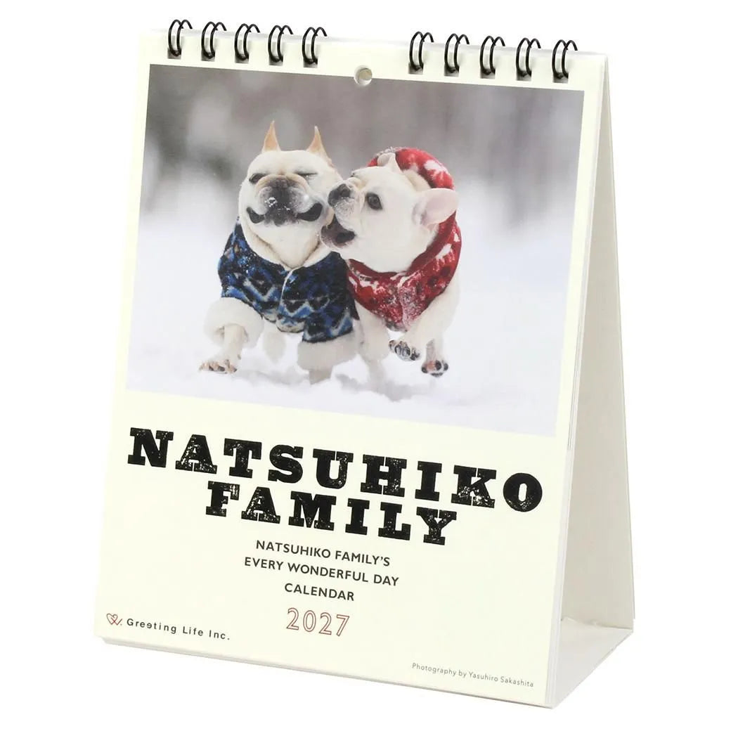 2027 Desk Calendar - Natsuhiko Family/Yasuhiro Sakashita