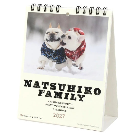 2027 Desk Calendar - Natsuhiko Family/Yasuhiro Sakashita