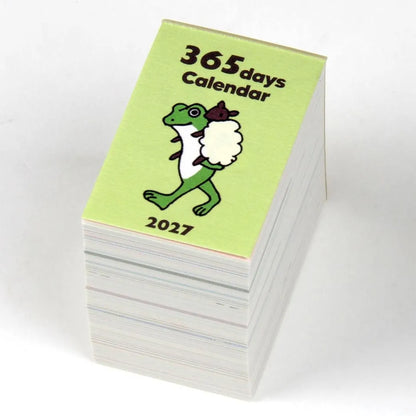 Mini Tear-off Daily Calendar - Frog Time