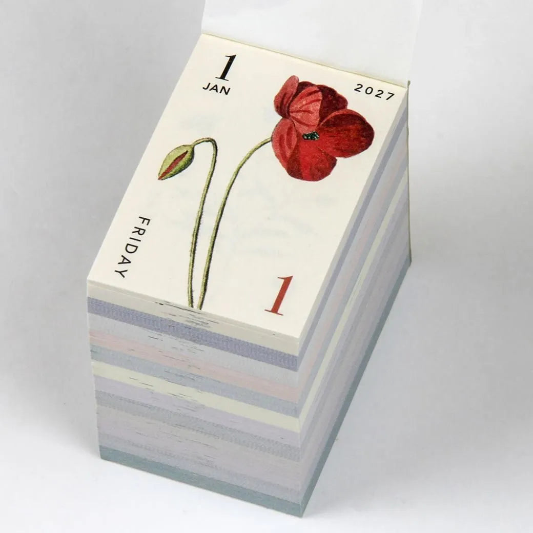 Mini Tear-off Daily Calendar - Flower