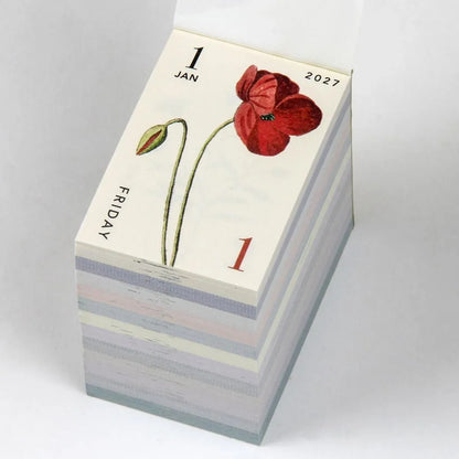 Mini Tear-off Daily Calendar - Flower