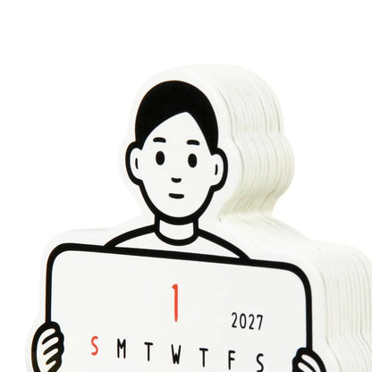 Noritake Die-Cut Calendar - Boy - 2027 Desk Calendar
