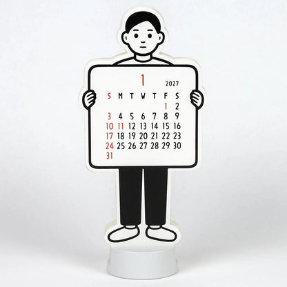 Noritake Die-Cut Calendar - Boy - 2027 Desk Calendar
