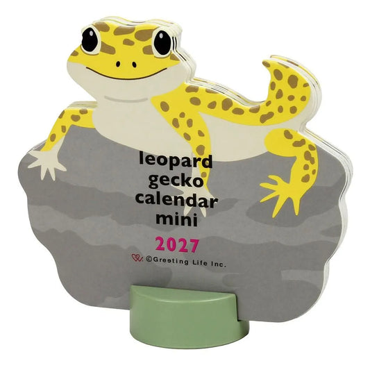 2027 Desk Calendar - Animal Die-Cut Mini - Leopard Gecko