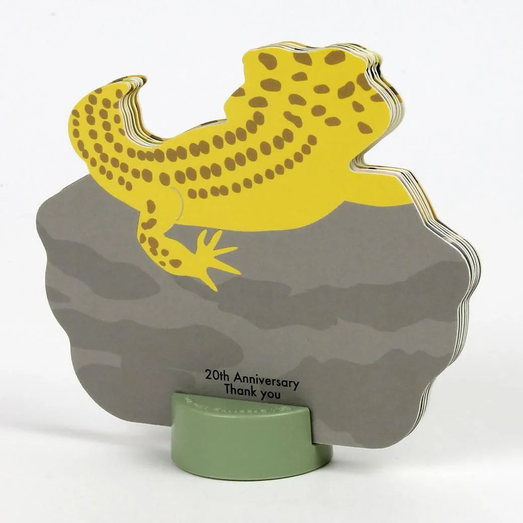 2027 Desk Calendar - Animal Die-Cut Mini - Leopard Gecko