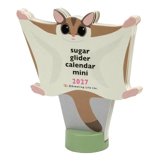2027 Desk Calendar - Animal Die-Cut Mini - Sugar Glider