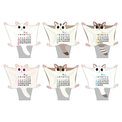2027 Desk Calendar - Animal Die-Cut Mini - Sugar Glider