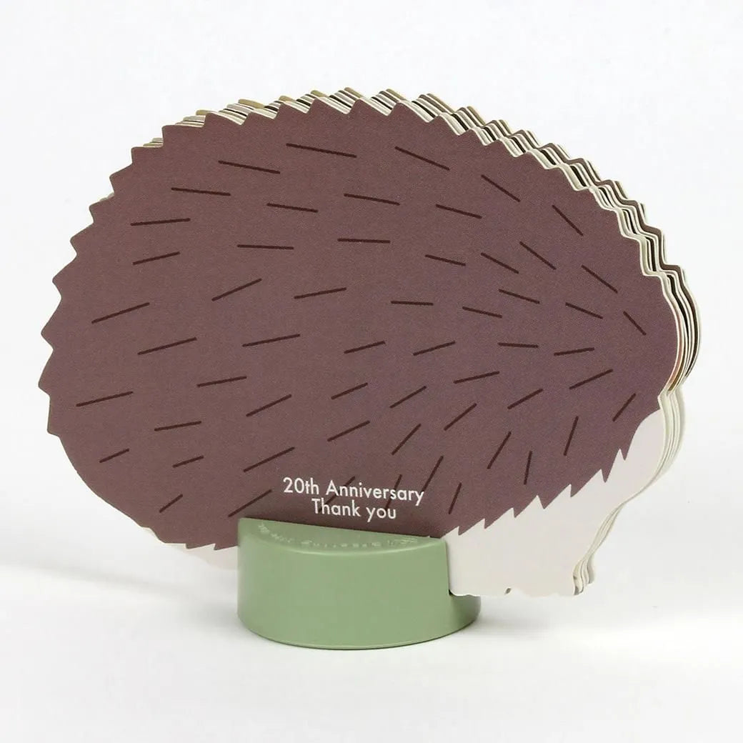 2027 Desk Calendar - Animal Die-Cut Mini - Hedgehog