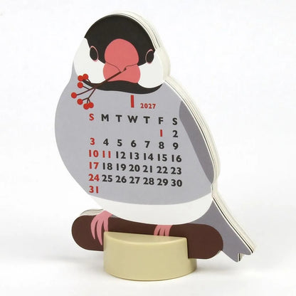 2027 Desk Calendar - Animal Die-Cut Mini - Paddybird