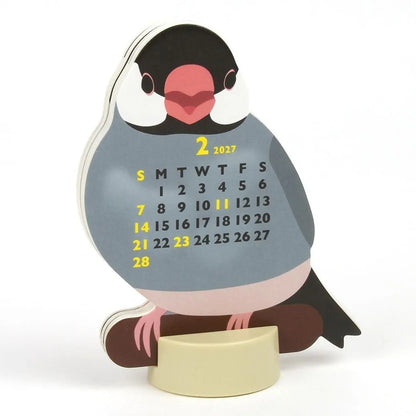 2027 Desk Calendar - Animal Die-Cut Mini - Paddybird