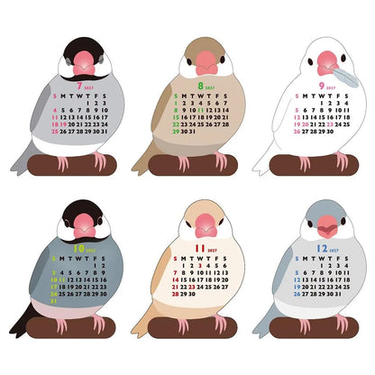 2027 Desk Calendar - Animal Die-Cut Mini - Paddybird