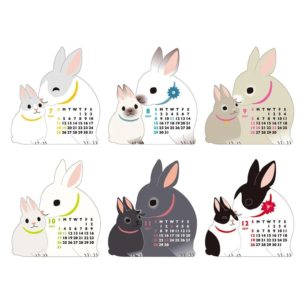 2027 Desk Calendar - Animal Die-Cut Mini - Rabbit
