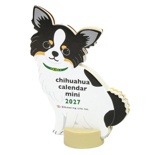 2027 Desk Calendar - Animal Die-Cut Mini - Chihuahua