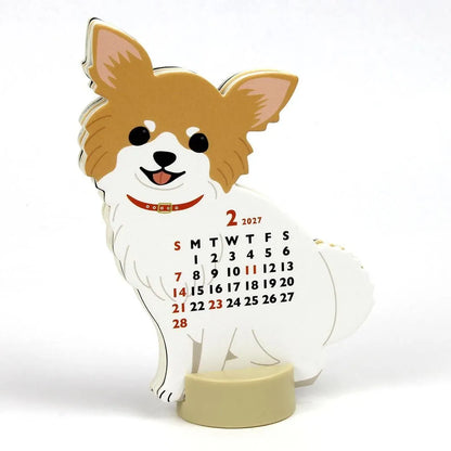 2027 Desk Calendar - Animal Die-Cut Mini - Chihuahua