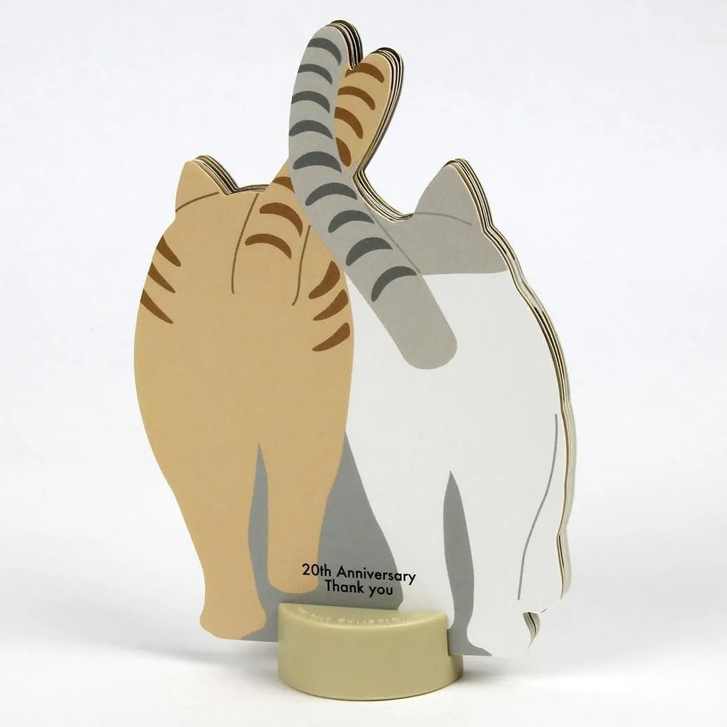 2027 Desk Calendar - Animal Die-Cut Mini - Twin Cats
