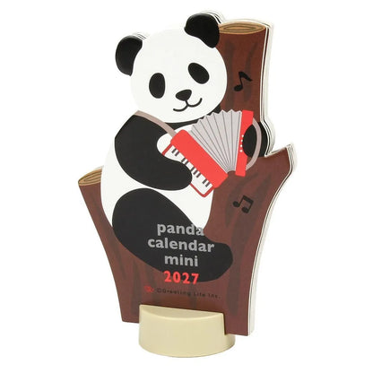 2027 Desk Calendar - Animal Die-Cut Mini - Mini Panda
