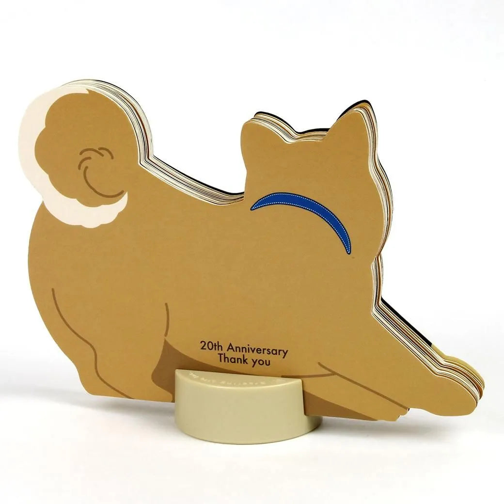 2027 Desk Calendar - Animal Die-Cut - Japanese Dog
