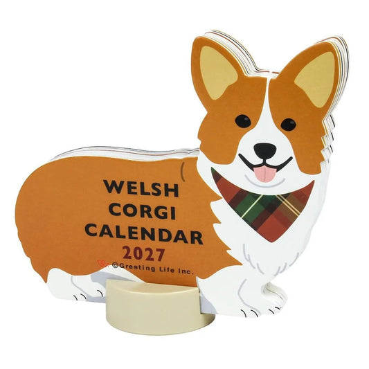 2027 Desk Calendar - Animal Die-Cut - Corgi