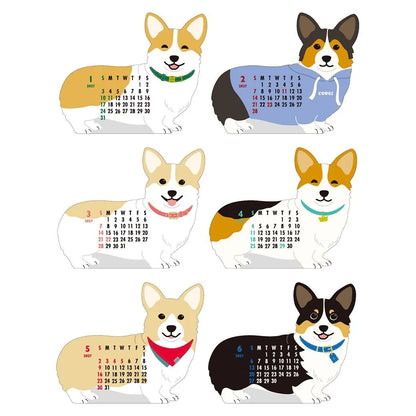 2027 Desk Calendar - Animal Die-Cut - Corgi