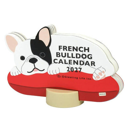 2027 Desk Calendar - Animal Die-Cut - French Bull