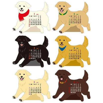 2027 Desk Calendar - Animal Die-Cut - Retriever