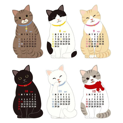 2027 Desk Calendar - Animal Die-Cut - Cat