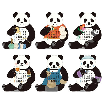 2027 Desk Calendar - Animal Die-Cut - Panda