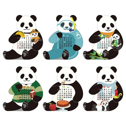 2027 Desk Calendar - Animal Die-Cut - Panda