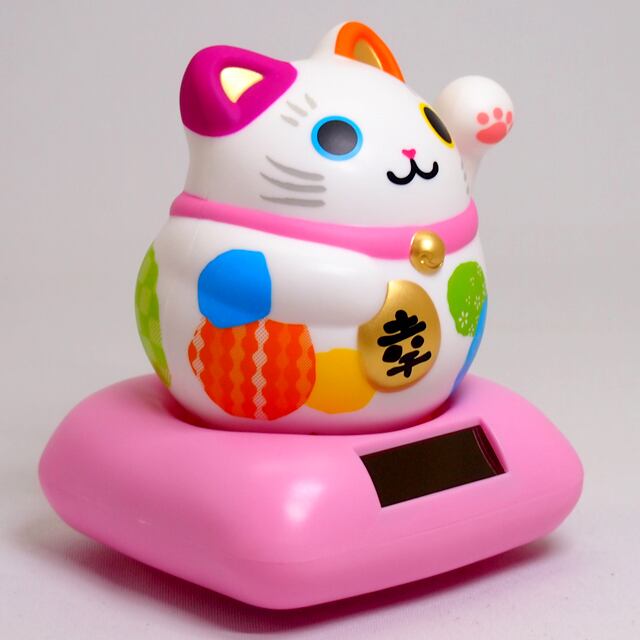 Solar Powered Maru Maru Happy Colorful Cat Version RC-15CP