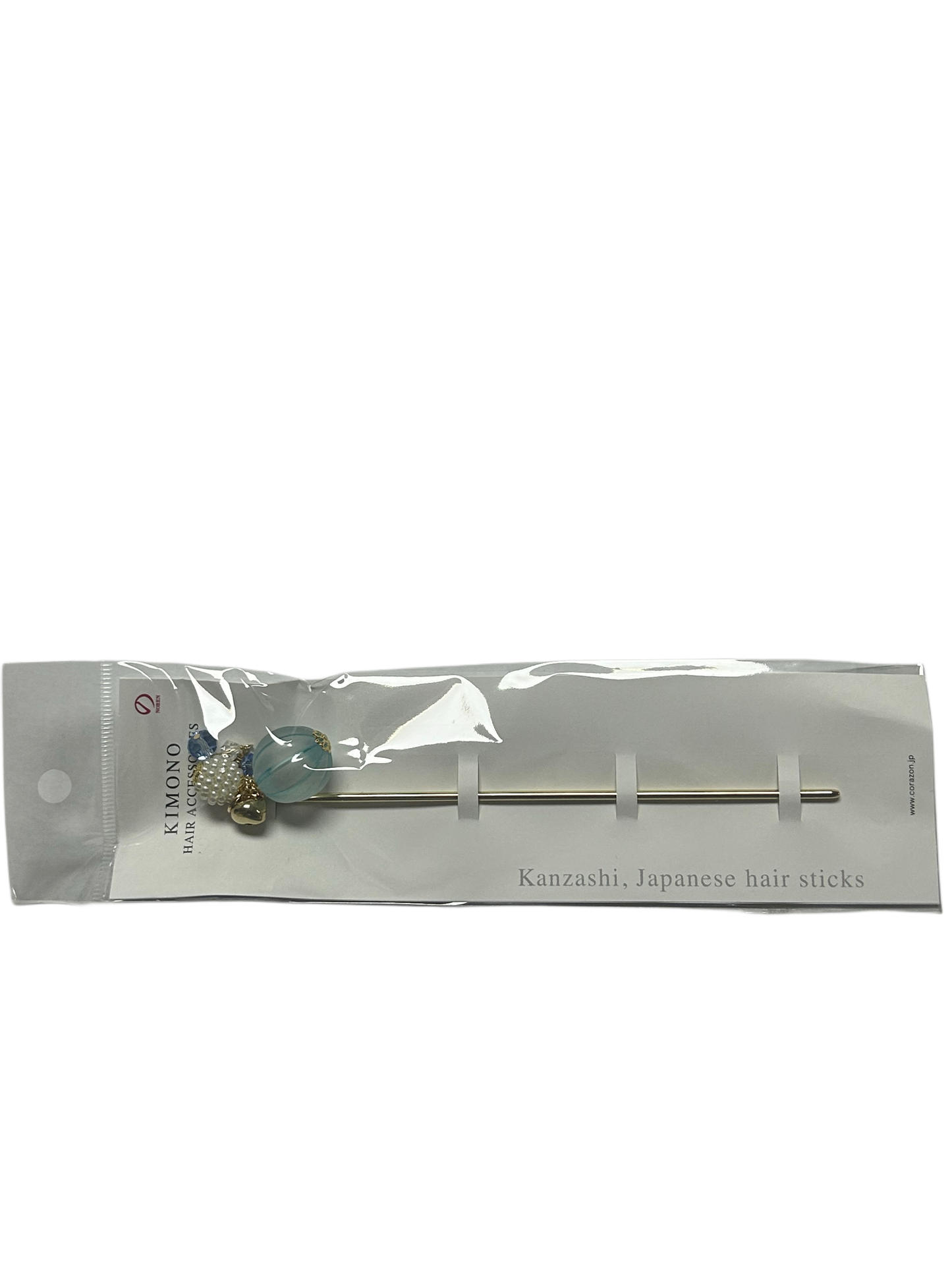 Noren Hair Pin, Bubble Ball, Hair Accessory Blue