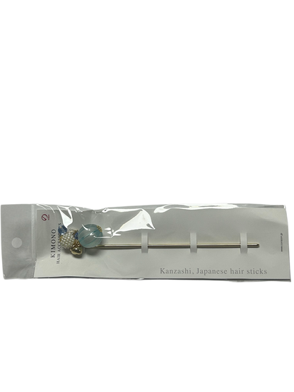 Noren Hair Pin, Bubble Ball, Hair Accessory Blue