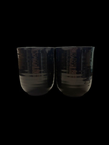 Mug 2 pairs Black sakura