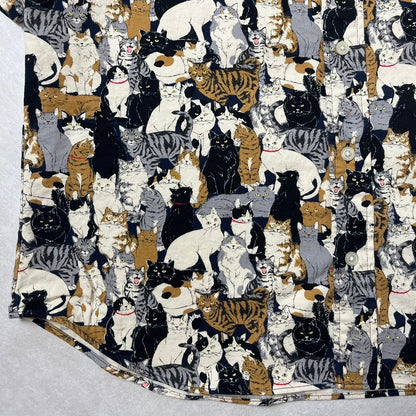 Cat Filled Short Sleeved Shirt