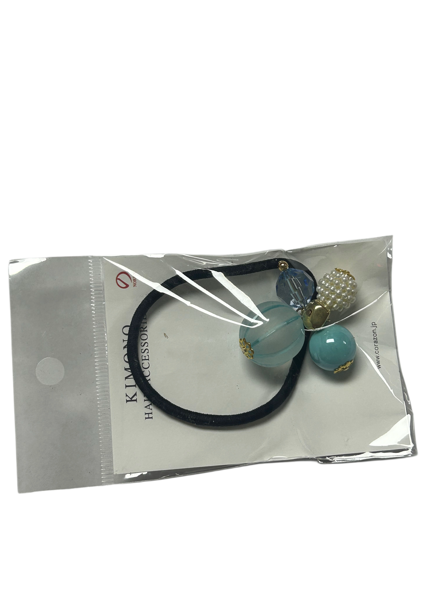 Noren Hair Rubber Glass Ball Dragonfly Ball Blue