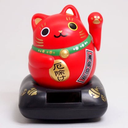 Solar Powered Maru Maru Cat Red Amulet Version RC-15R