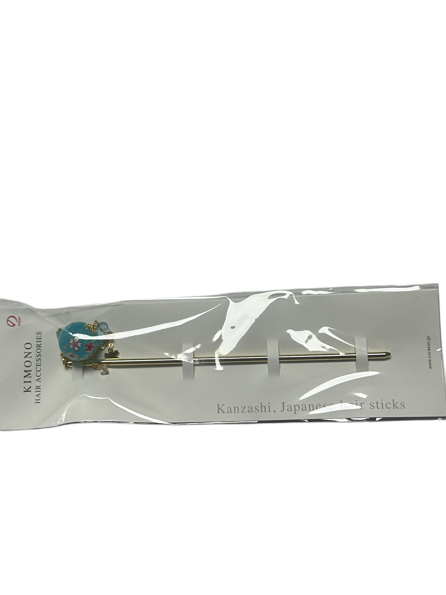 Noren Hair Pin, Bubble Ball, Hair Accessory Blue