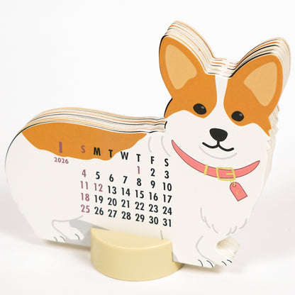 2026 Calendar-Animal Die Cut - WELSH CORGI