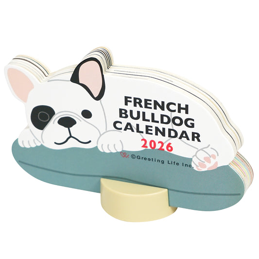2026 Calendar-Animal Die Cut - FRENCH BULLDOG