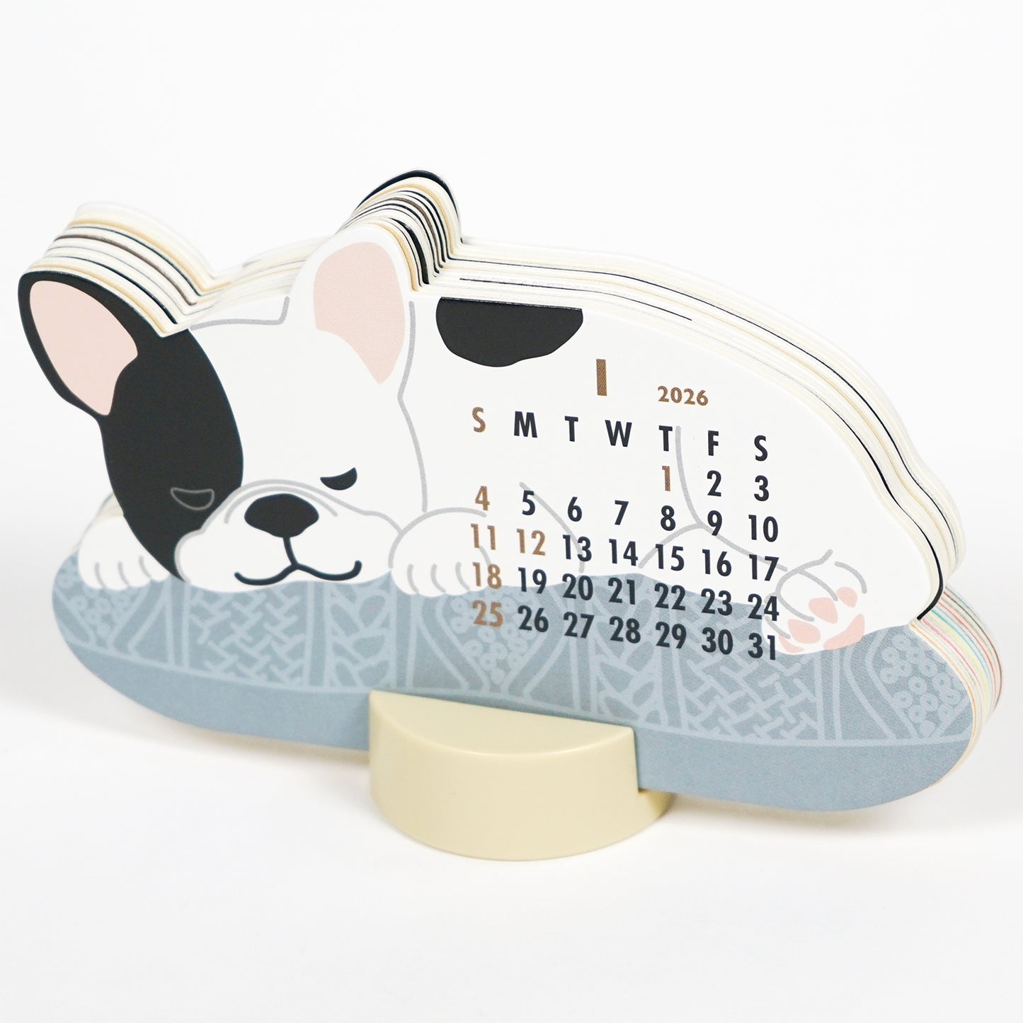 2026 Calendar-Animal Die Cut - FRENCH BULLDOG
