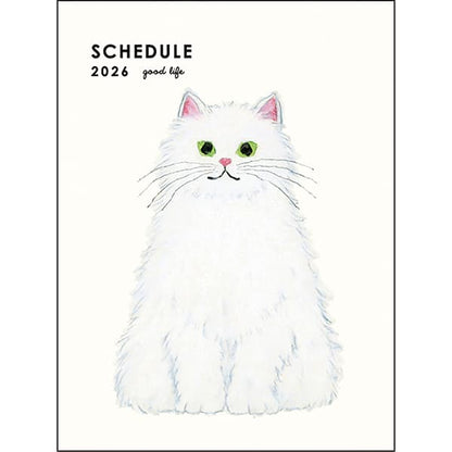 2026 Yusuke Yonezu A6 soft cover monthly planner Shironeko