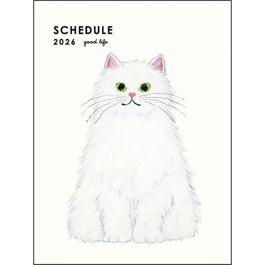 2026 Yusuke Yonezu A6 soft cover monthly planner Shironeko