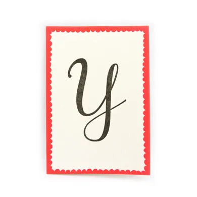 Alphabet Letter Breath Card