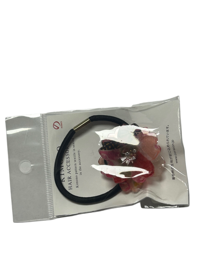 Acrylic Original Sakura Hair tie Pony Japanese pattern Flower Red