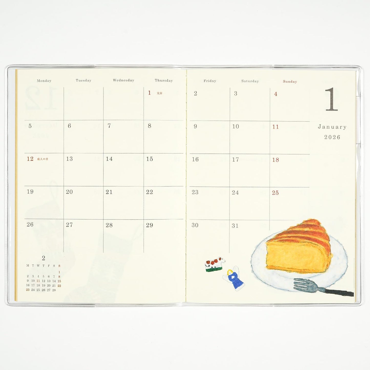 2026 Yusuke Yonezu A6 soft cover monthly planner Terrier